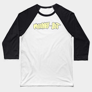 Monkey - Bot Text Logo Baseball T-Shirt